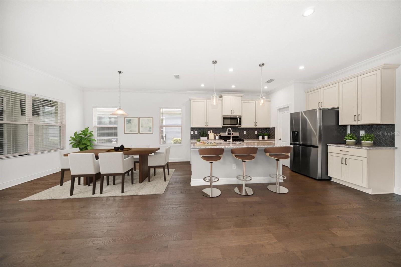 Gourmet Kitchen and Dining Area