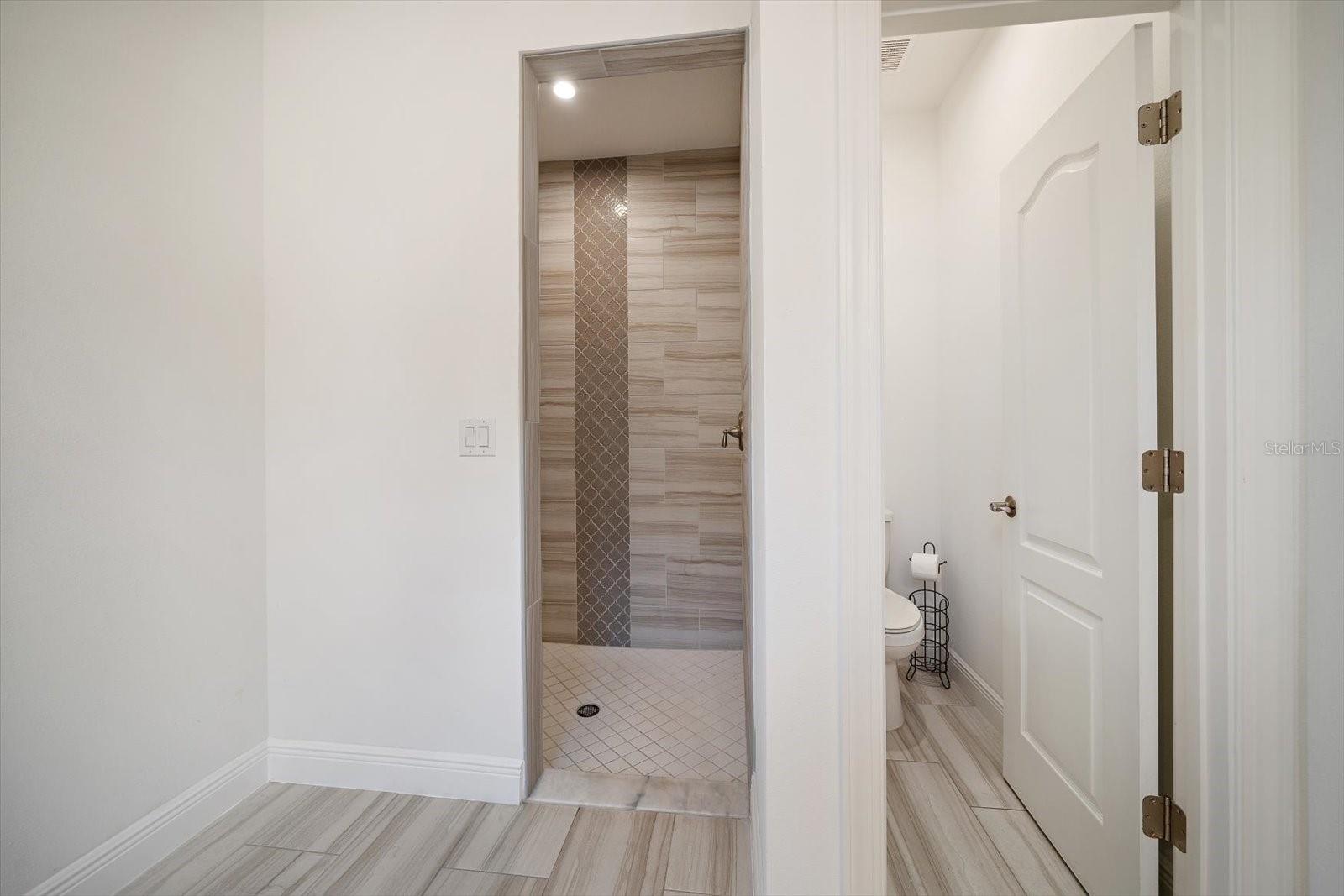 Primary Shower & Water Closet