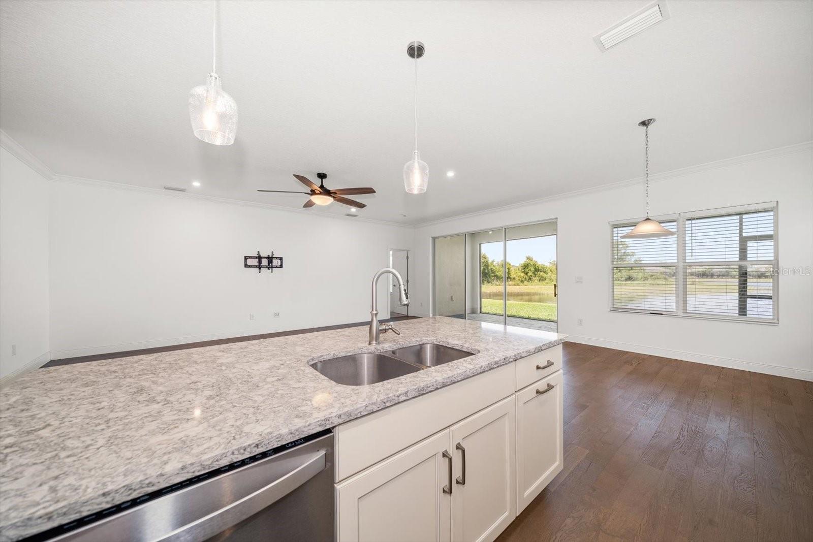 Kitchen/Living/Dining Area