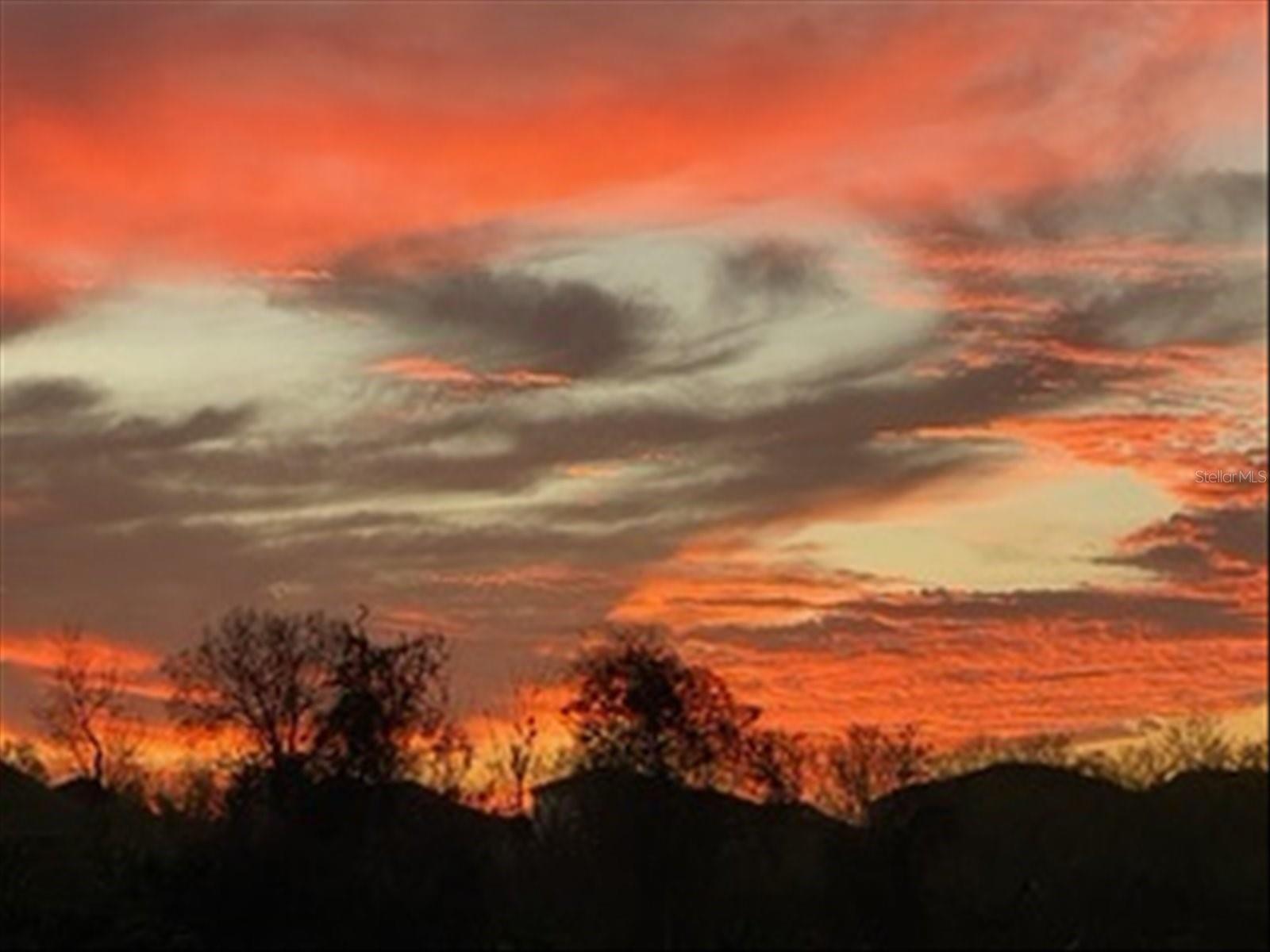 Sunset views from the Backyard