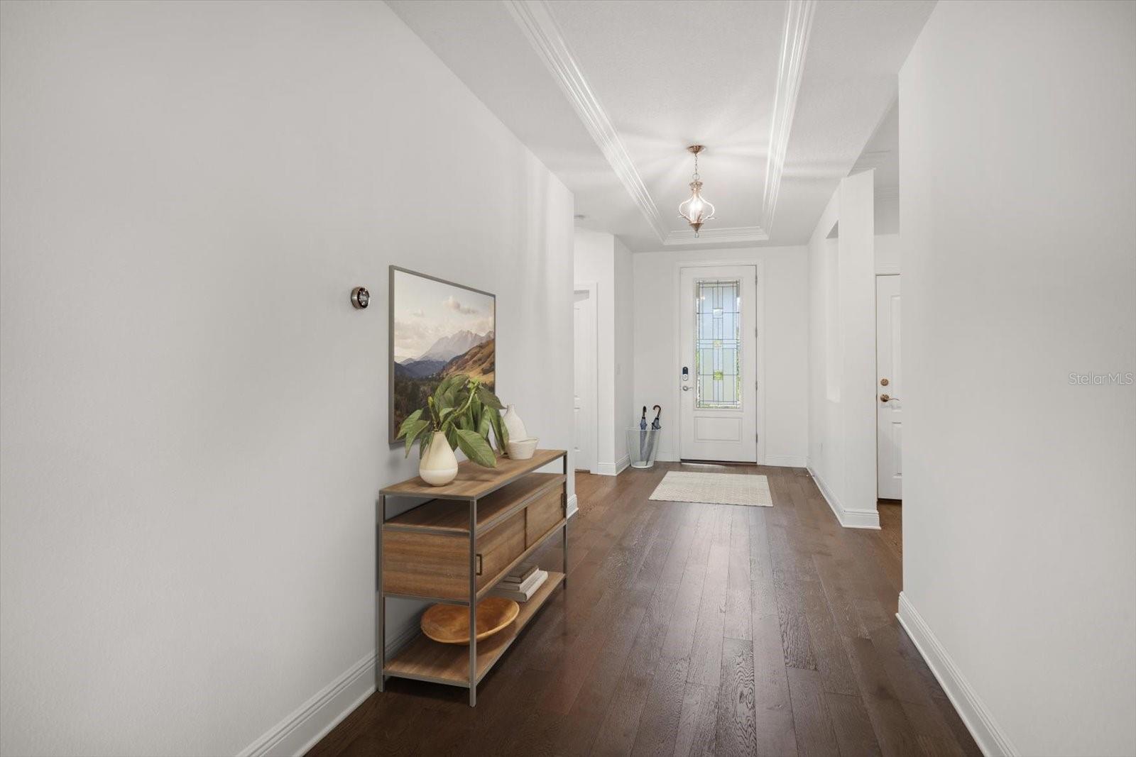 Front Entry with Engineered Hardwood Floors