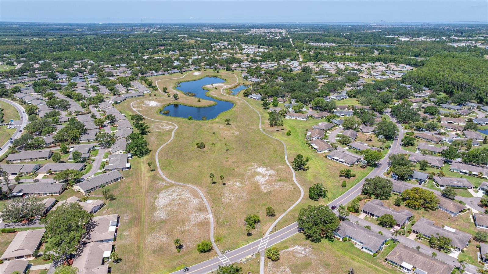 Retired golf course; now pedestrian trail