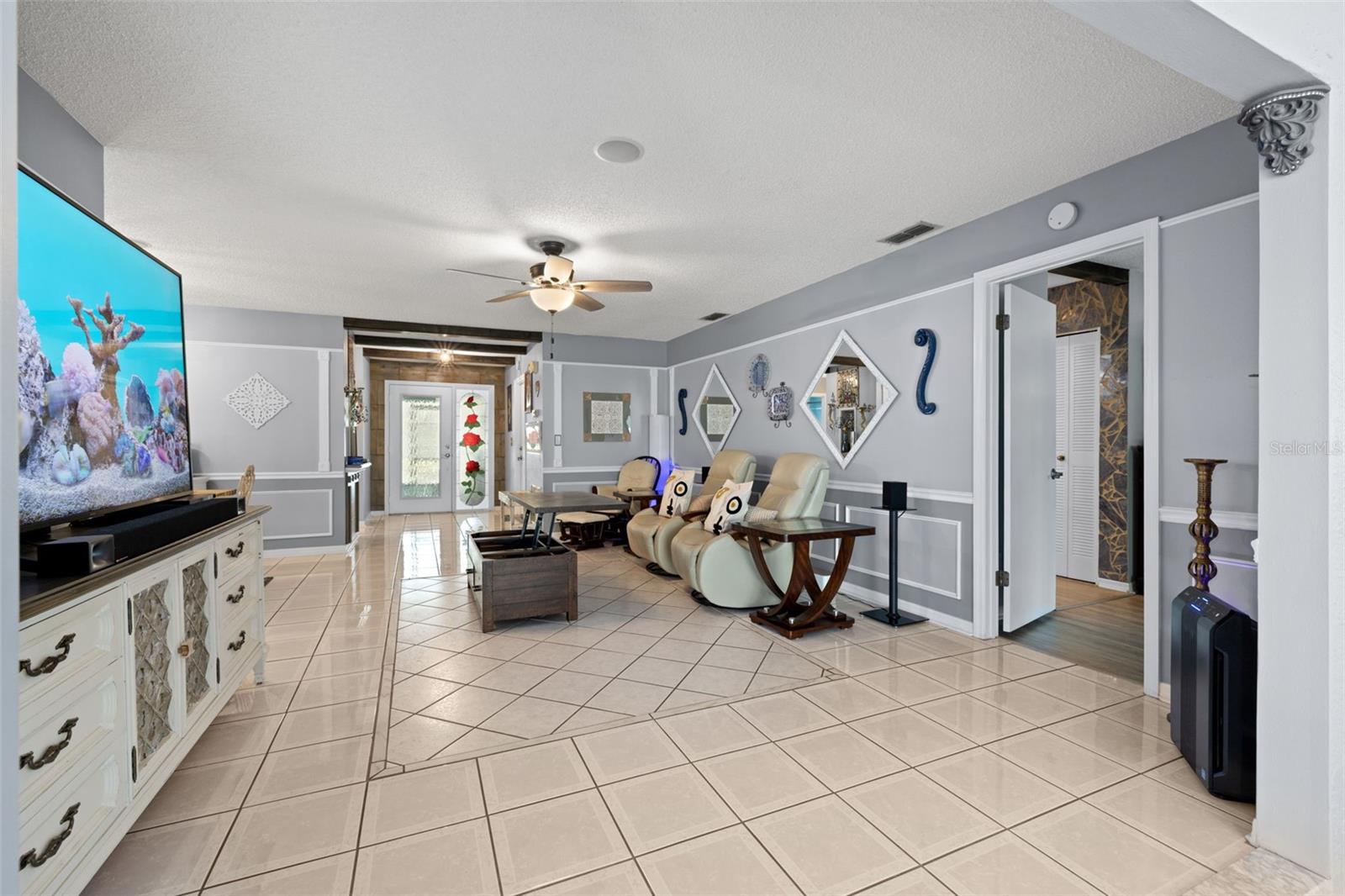 Primary bedroom to the right