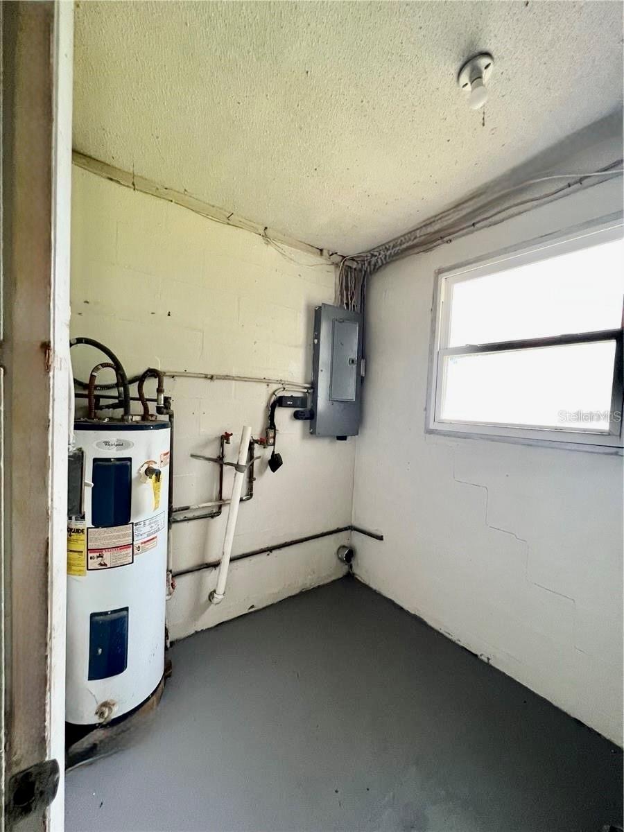 Laundry room off the porch