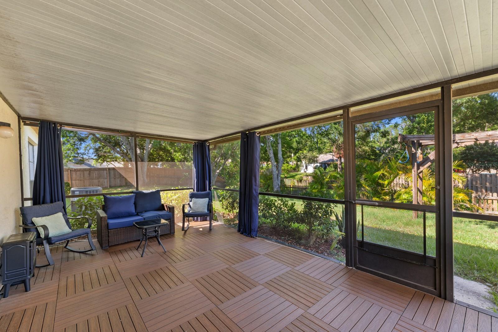 screened in lanai