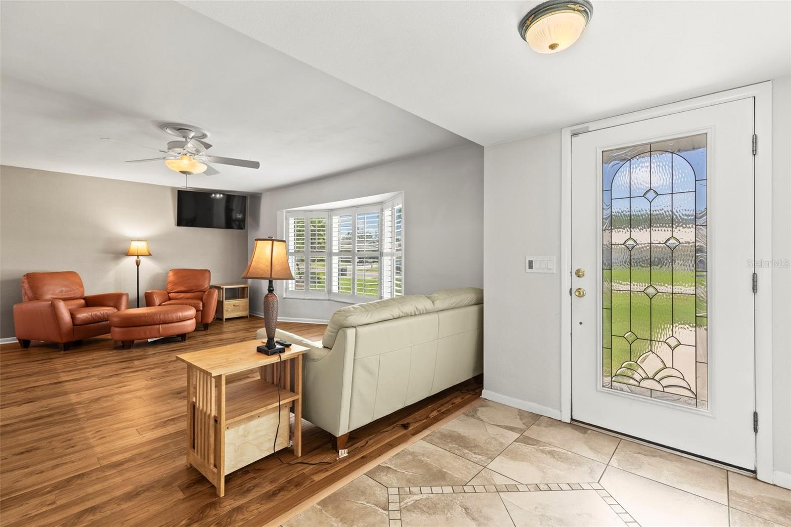 Entry and living room