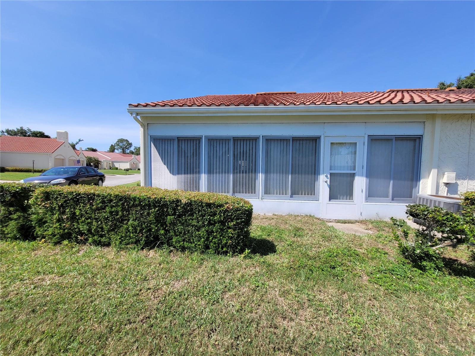 Back of villa showing Florida room