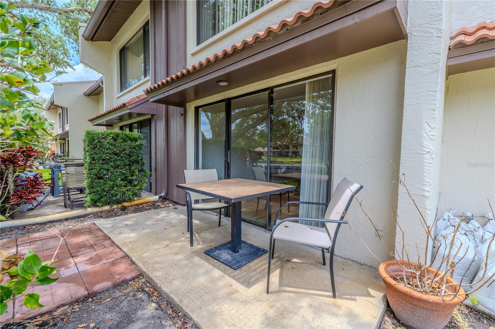 The back patio