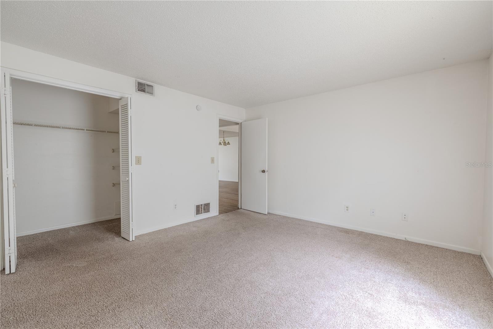 2nd bedroom features a built-in closet