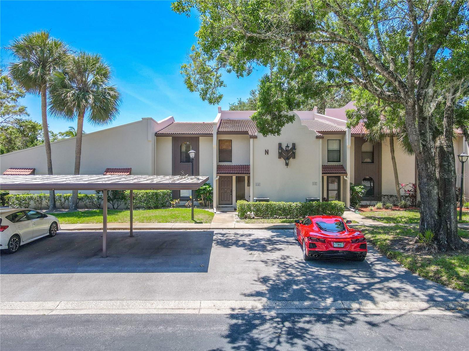 1st floor condo with carport parking spot
