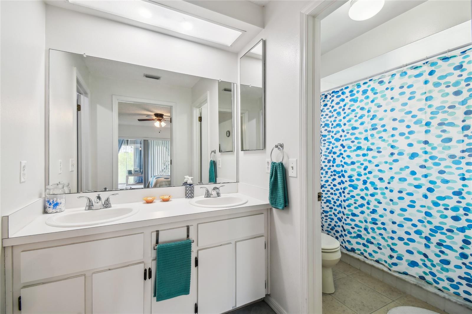 Primary Bath with Shower and Double Vanity