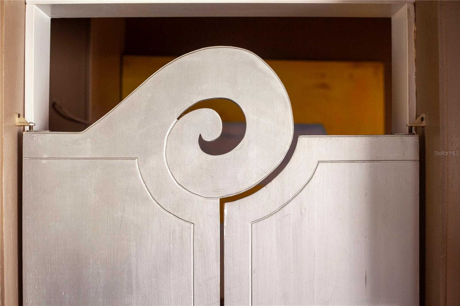 Even the kitchen has custom hand-made touches