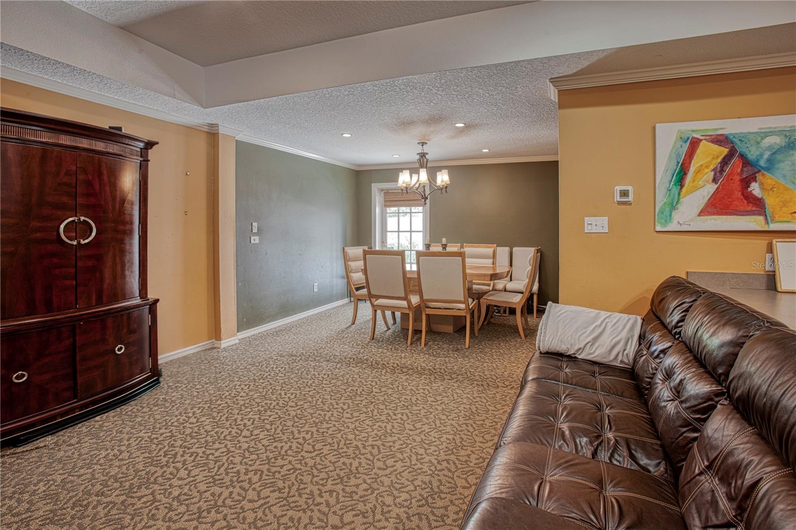 The detached in-law suite has plenty of room to relax
