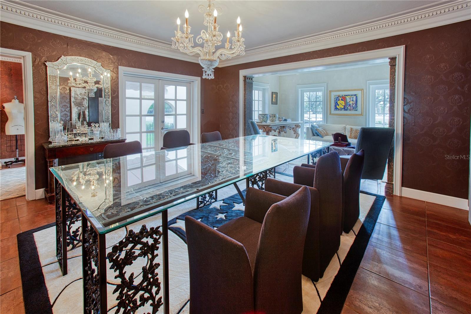 The dining room