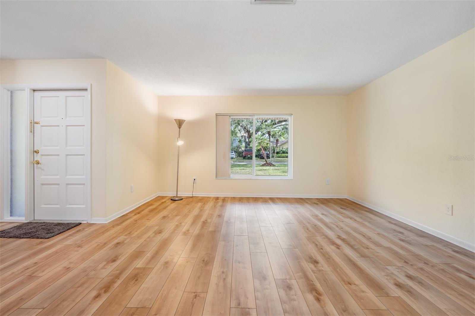 Living room and front entry