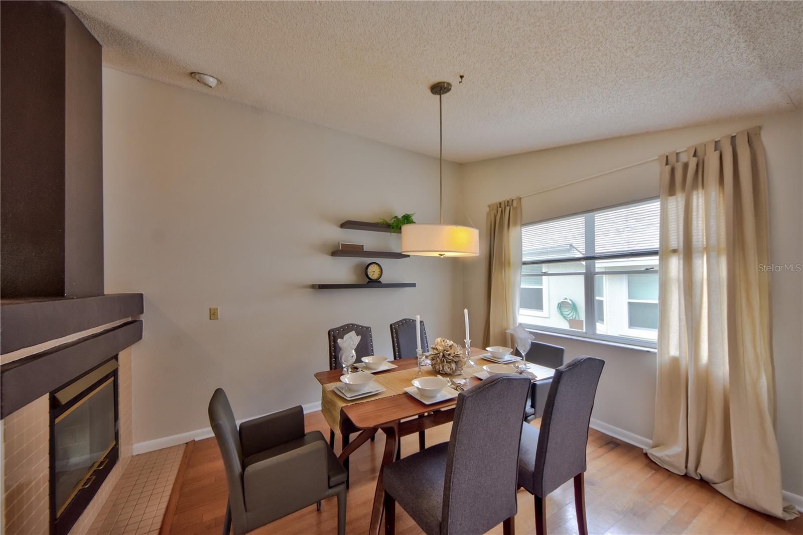 Dining Room/Double Sided Fireplace