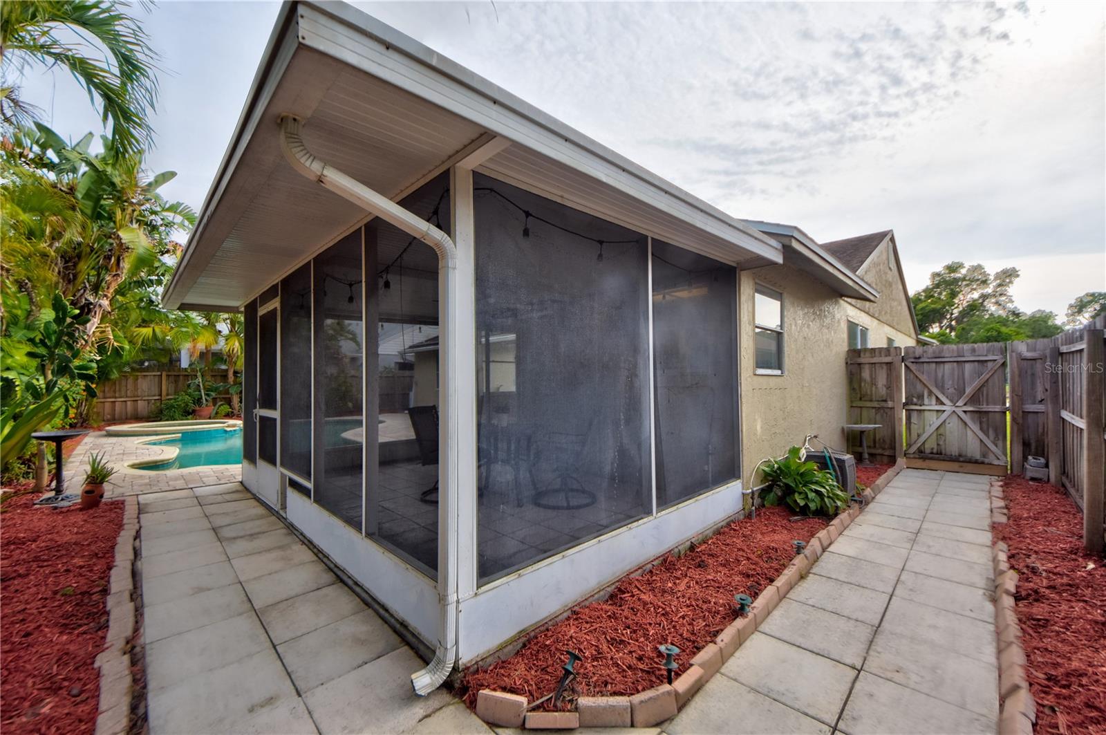 Screened Lanai next to pool