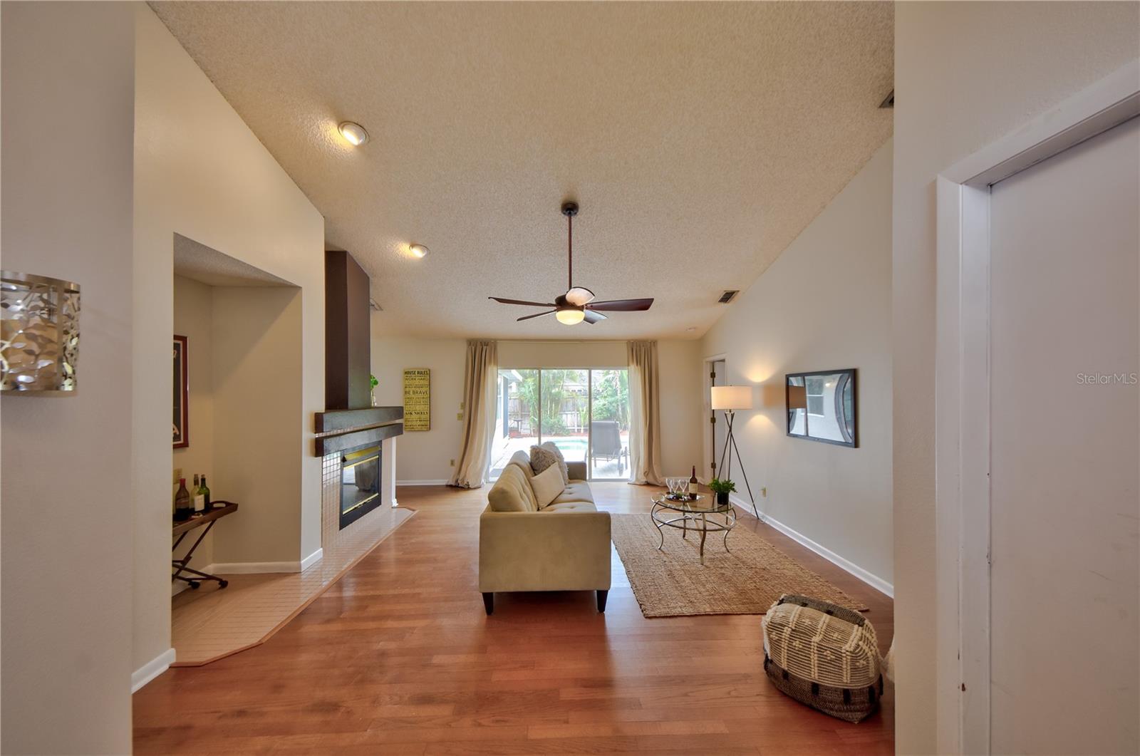 Living Room/Double Sided Fireplace