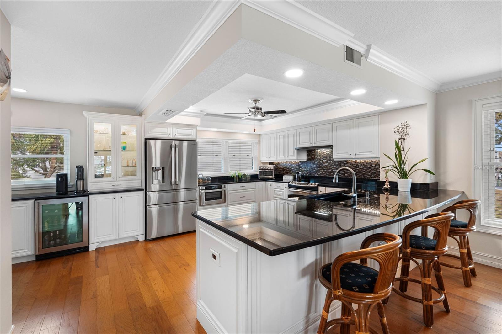 Spacious, open kitchen.
