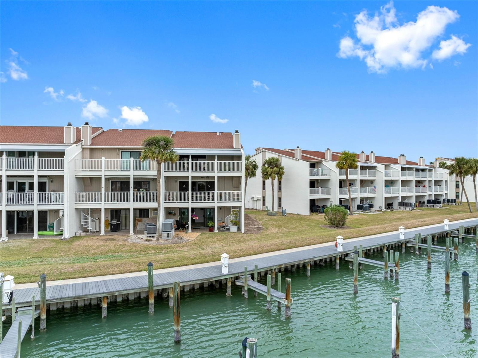 Boat slips are available for $75 per month right outside your door.