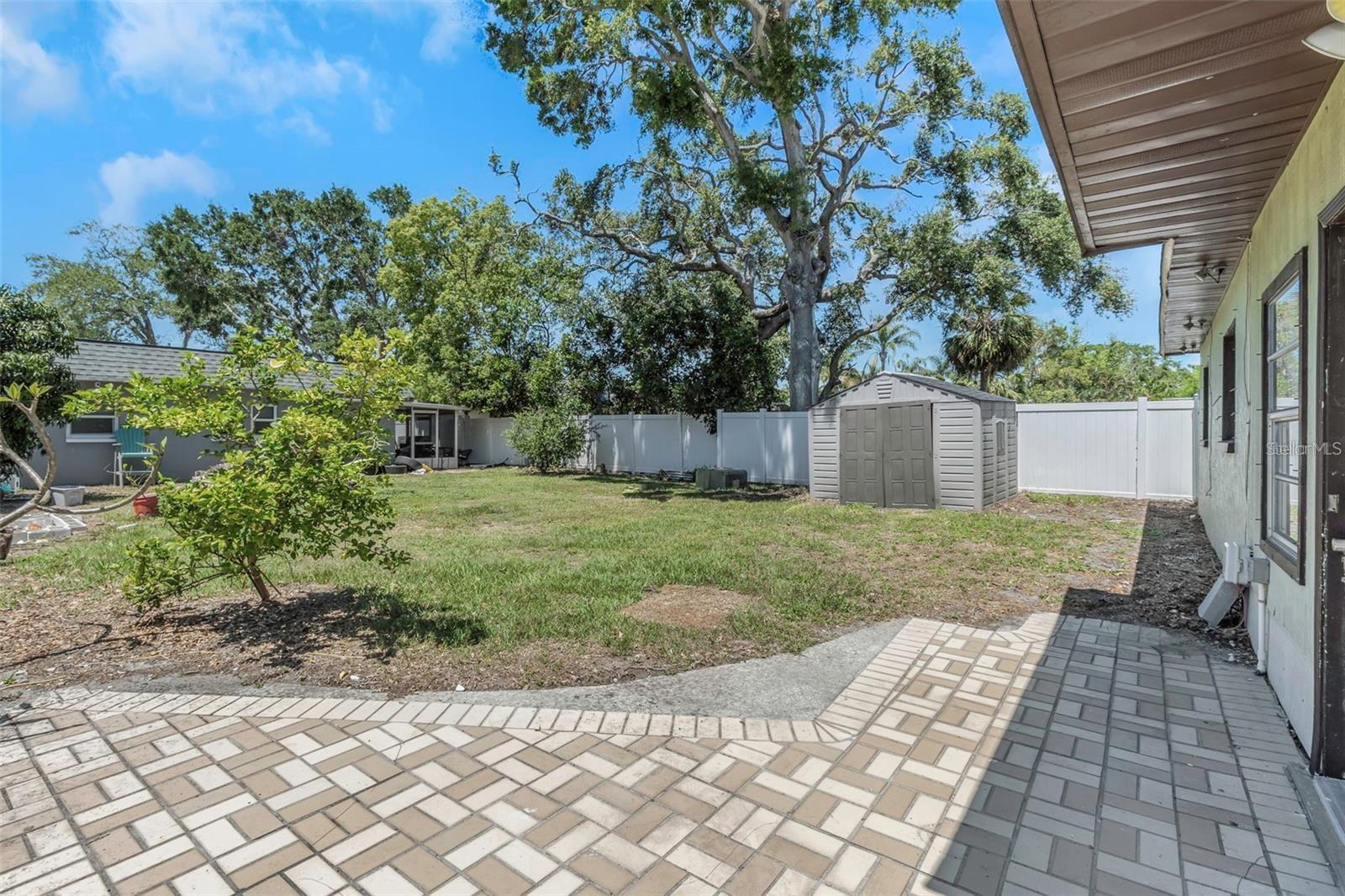 BACK PATIO AND YARD