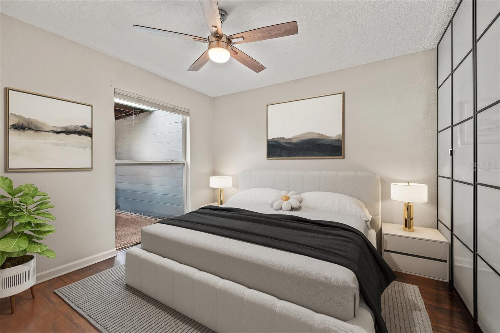 Second bedroom - virtually staged