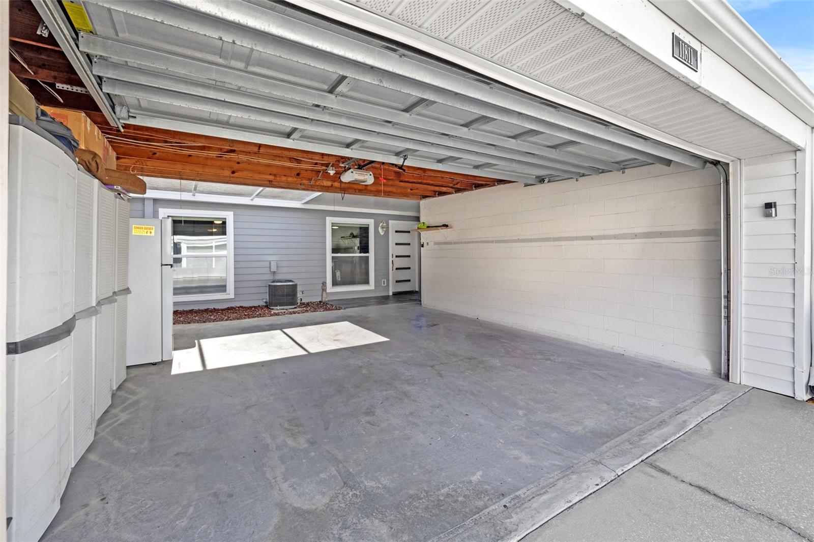 2 car attached garage