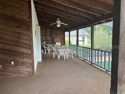 Covered Lanai with Wet Bar