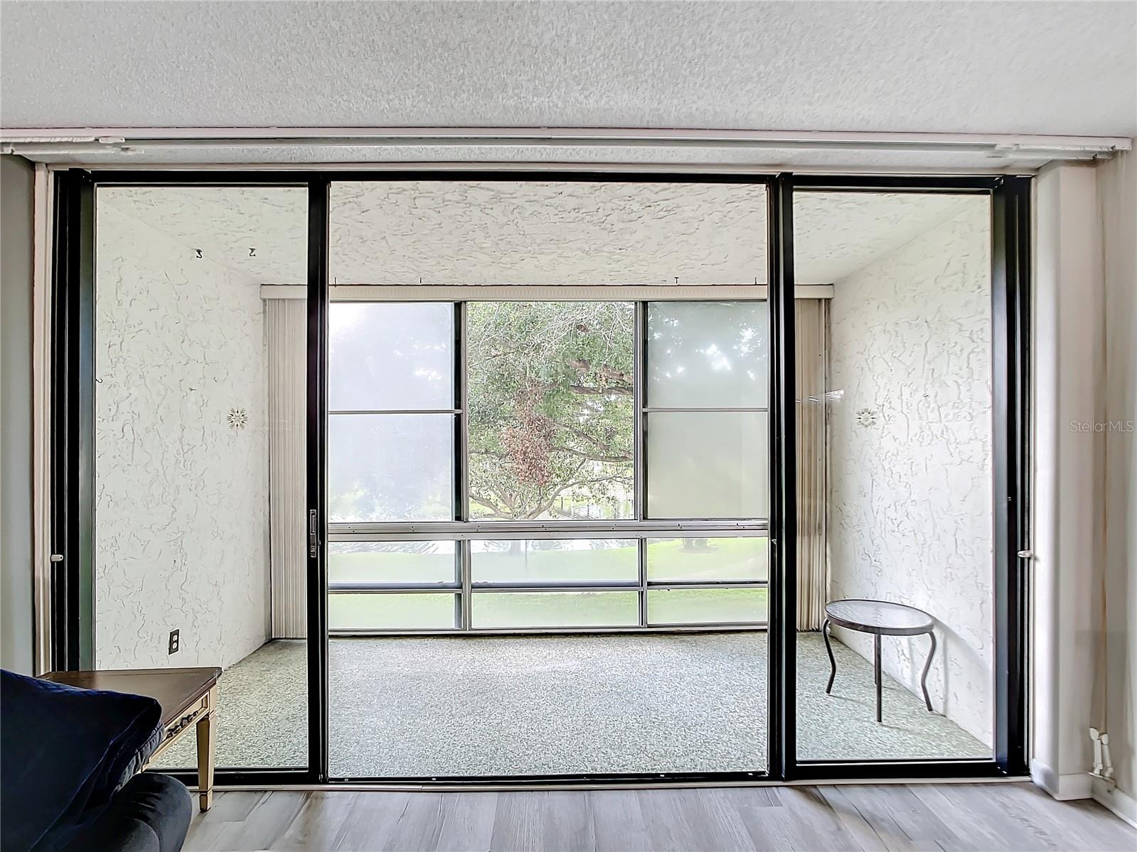 Florida Room with view of the pond
