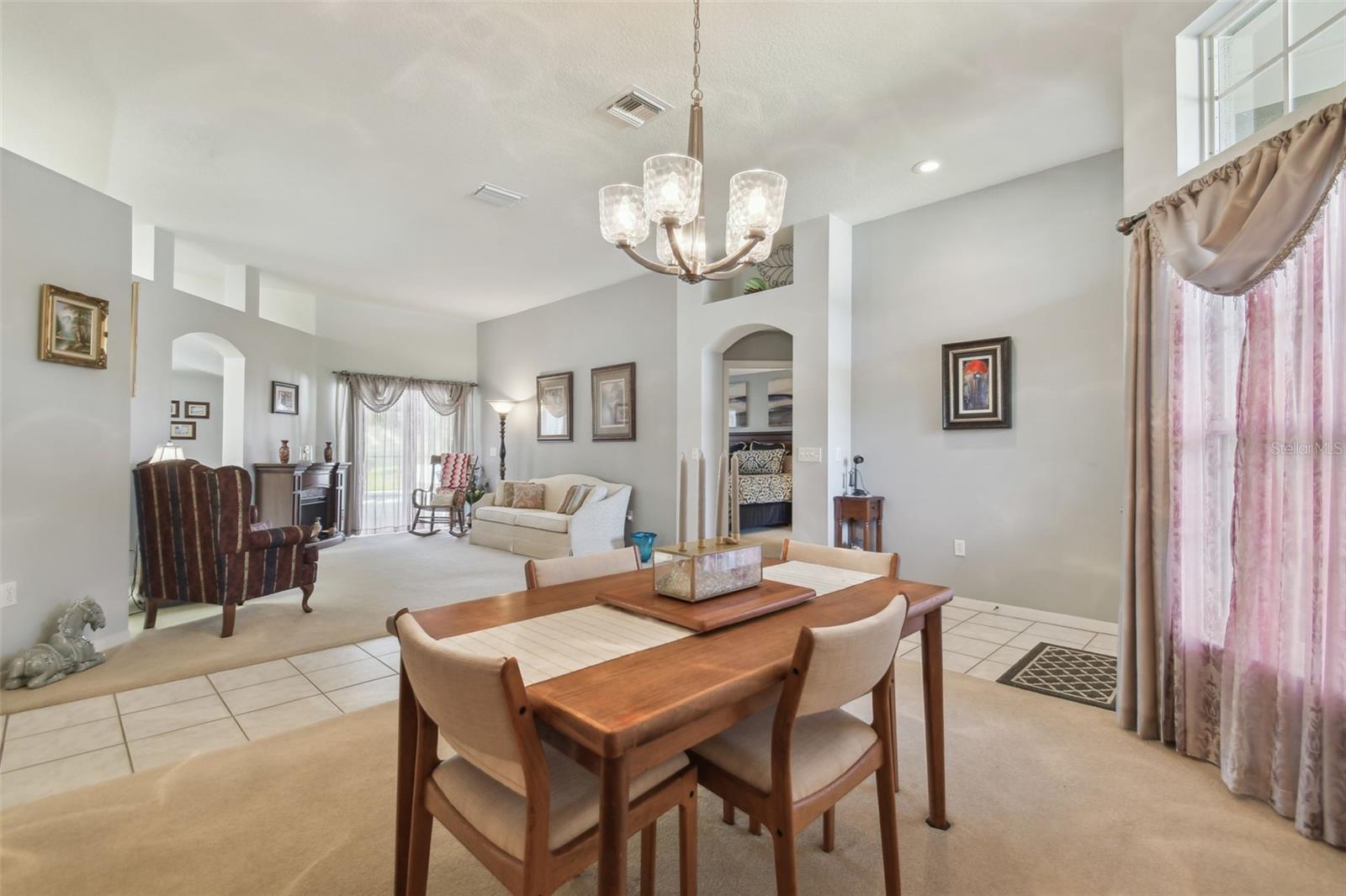 Dining Area facing the formal living room