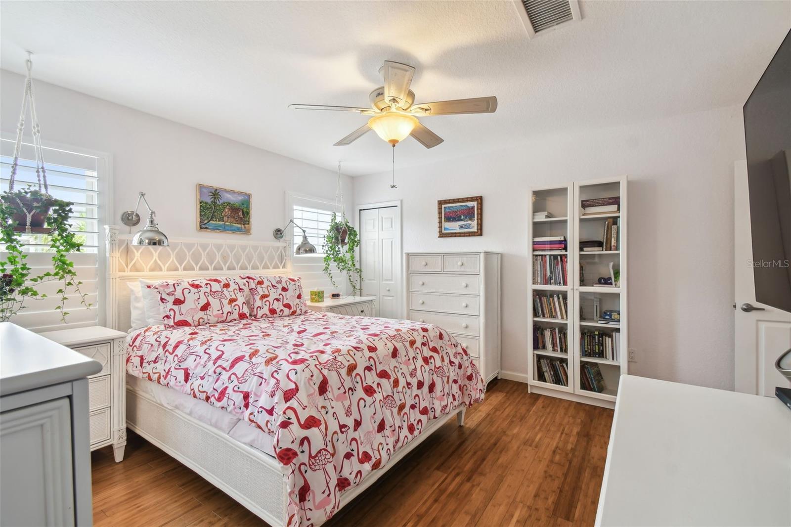 Primary bedroom - King sized bed