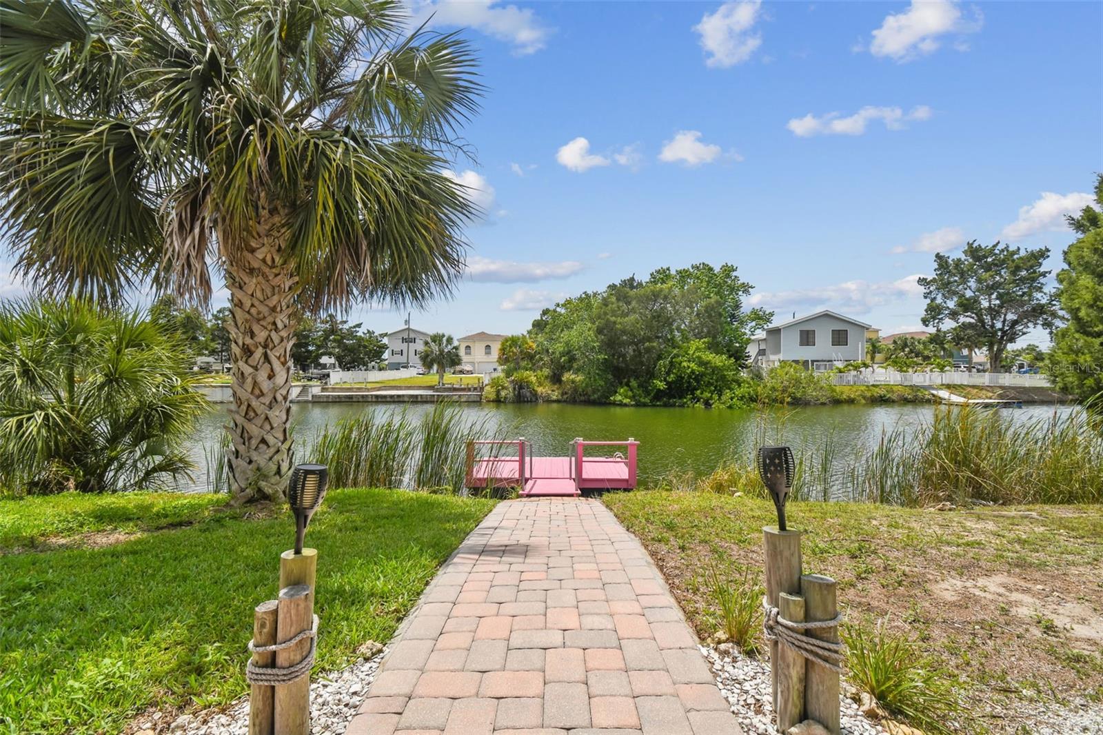 Floating dock - ready for all your water toys! Or... just a quiet place to enjoy a glass of wine.