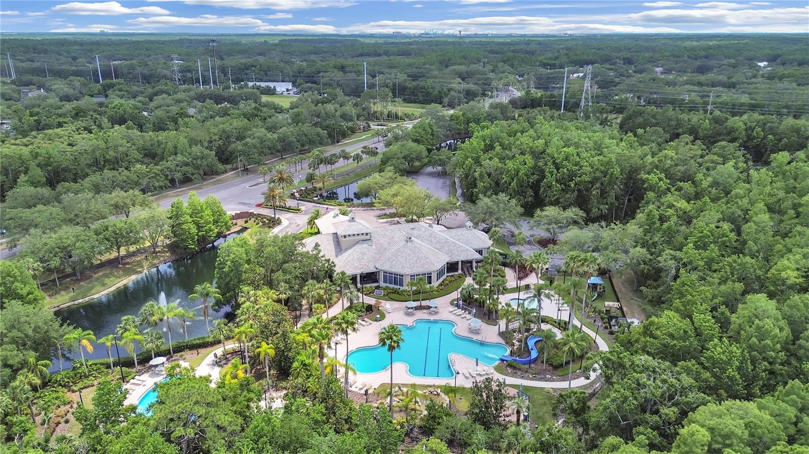 Clubhouse and pools