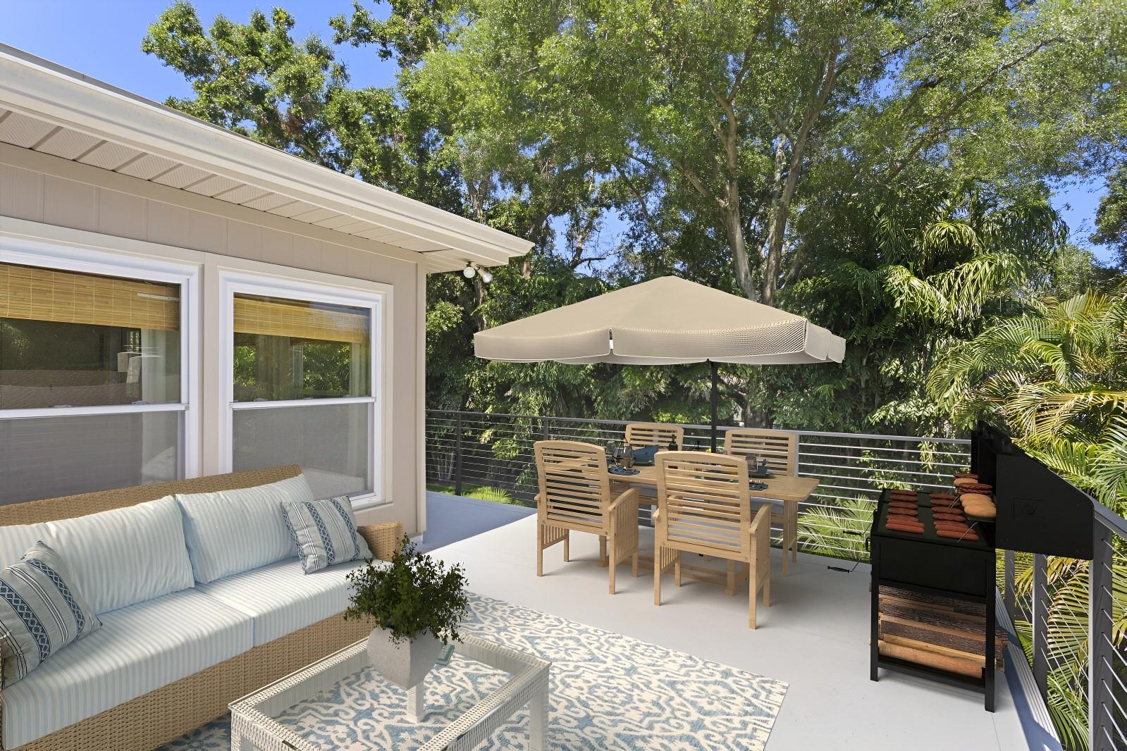 Balcony of Guest Bedroom & Sunroom
