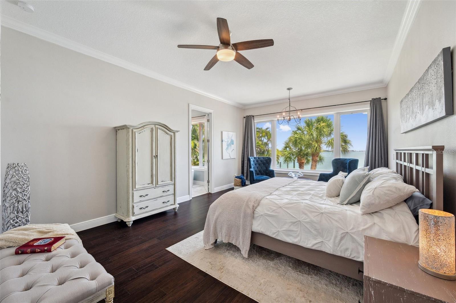 Spacious and luxurious - this master bedroom also has that gorgeous wide open intracoastal water view!