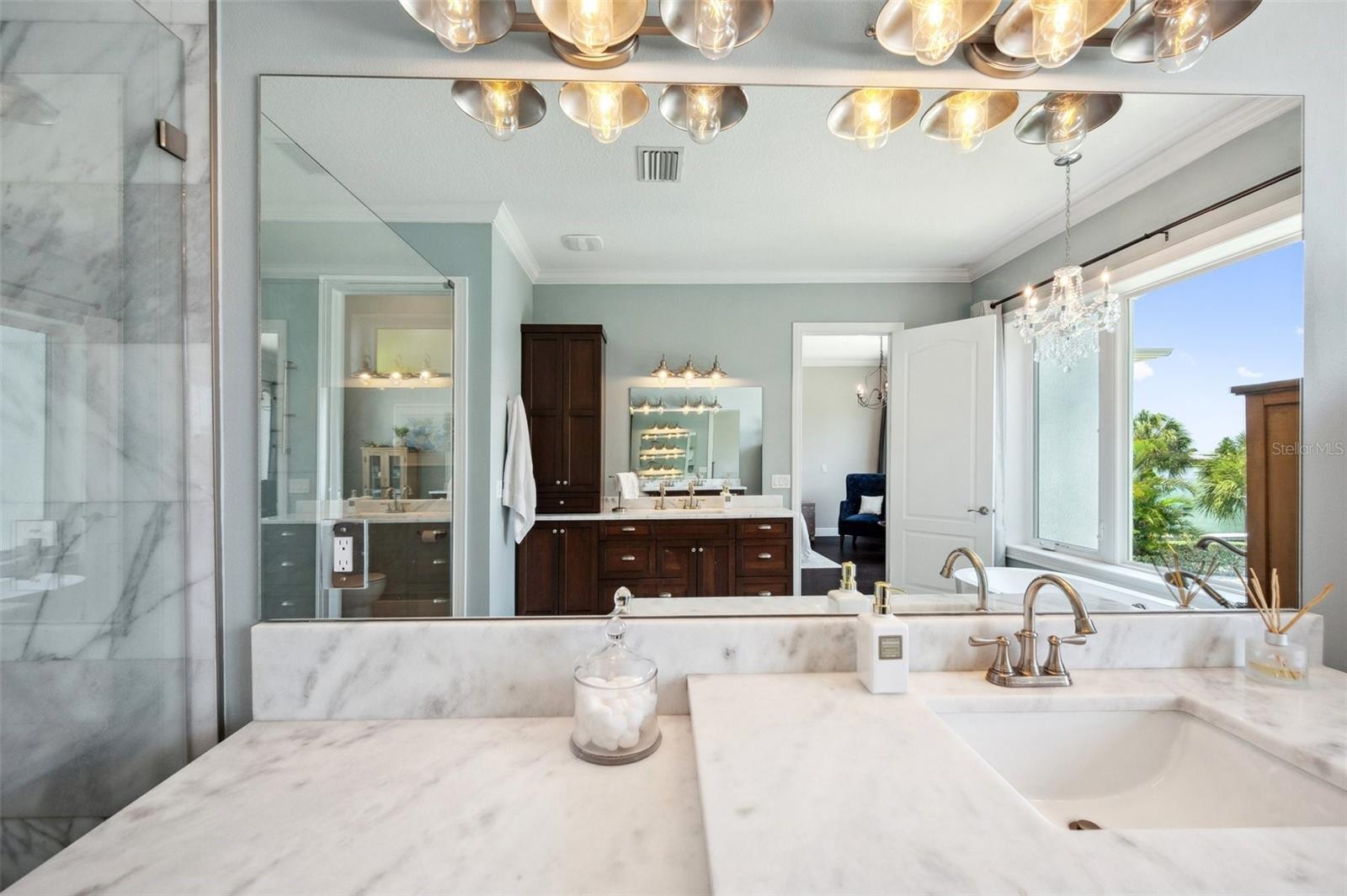 Another view of the spa-like master bathroom.