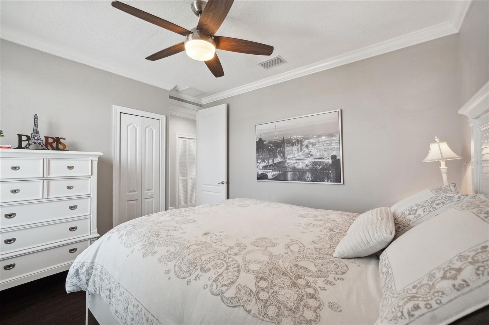 One of 3 upstairs bedrooms.
