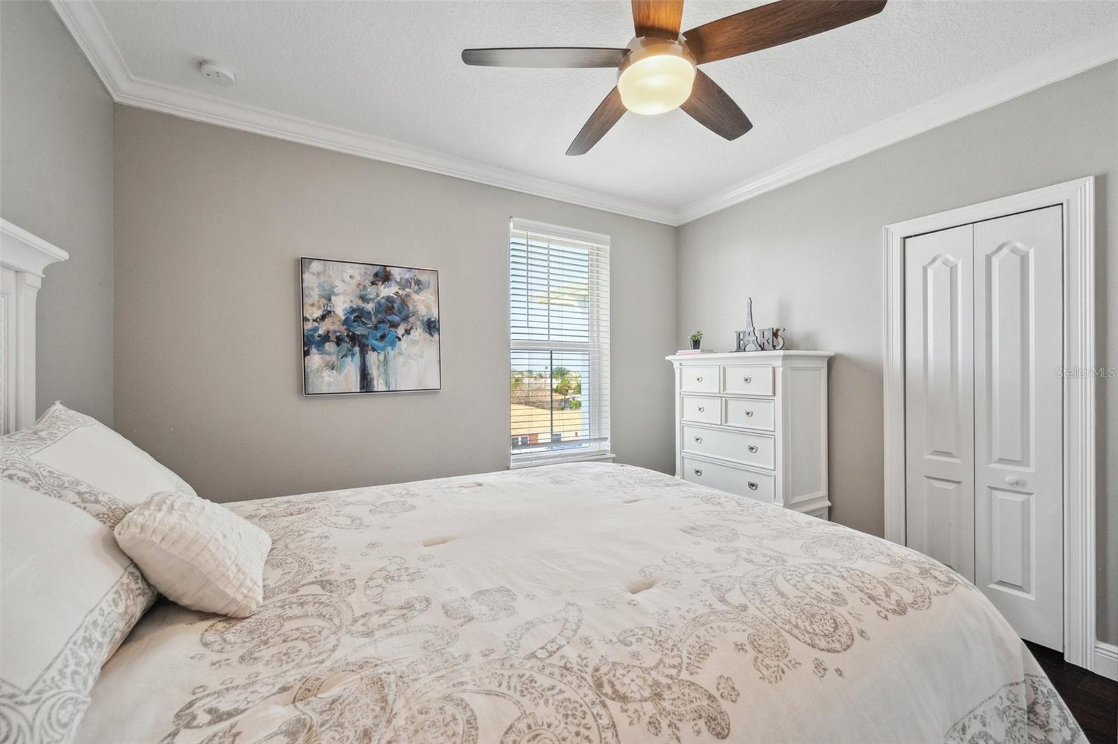 One of 3 upstairs bedrooms.