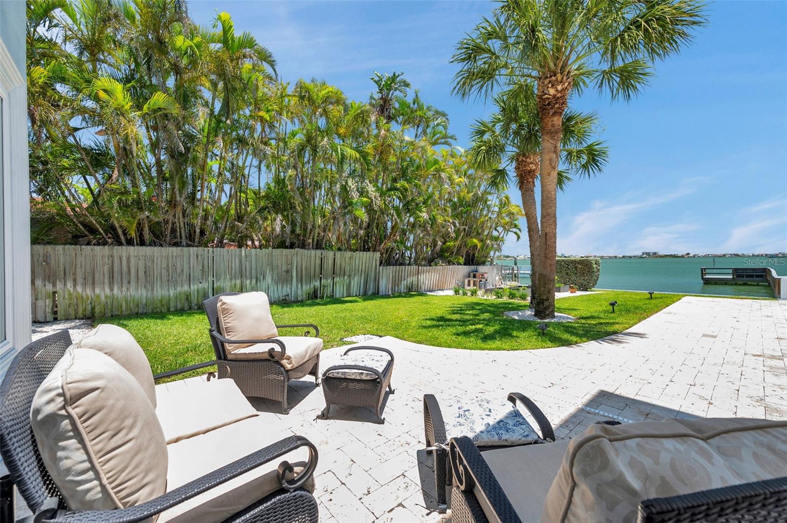 Lounge seating at the pool.