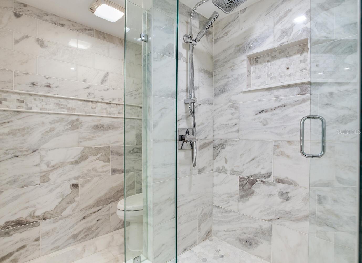 Huge Marble WI Shower