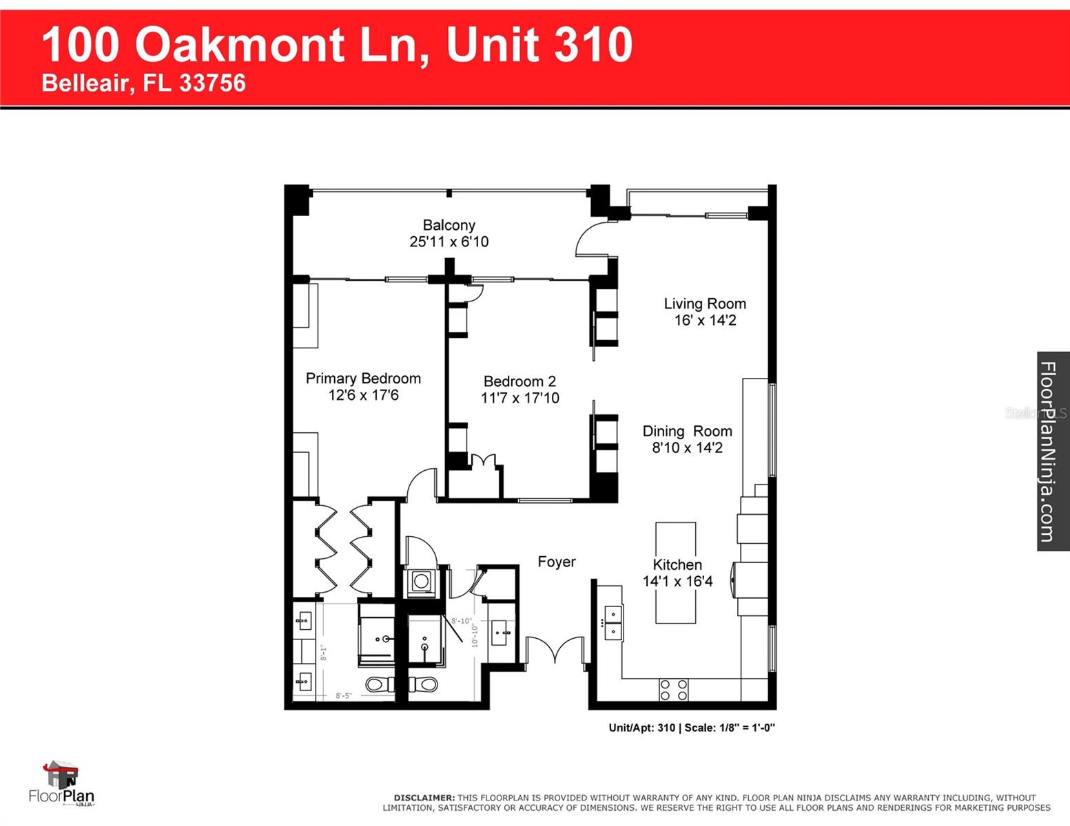 100 Oakmont Ln #310 Custom Floorplan