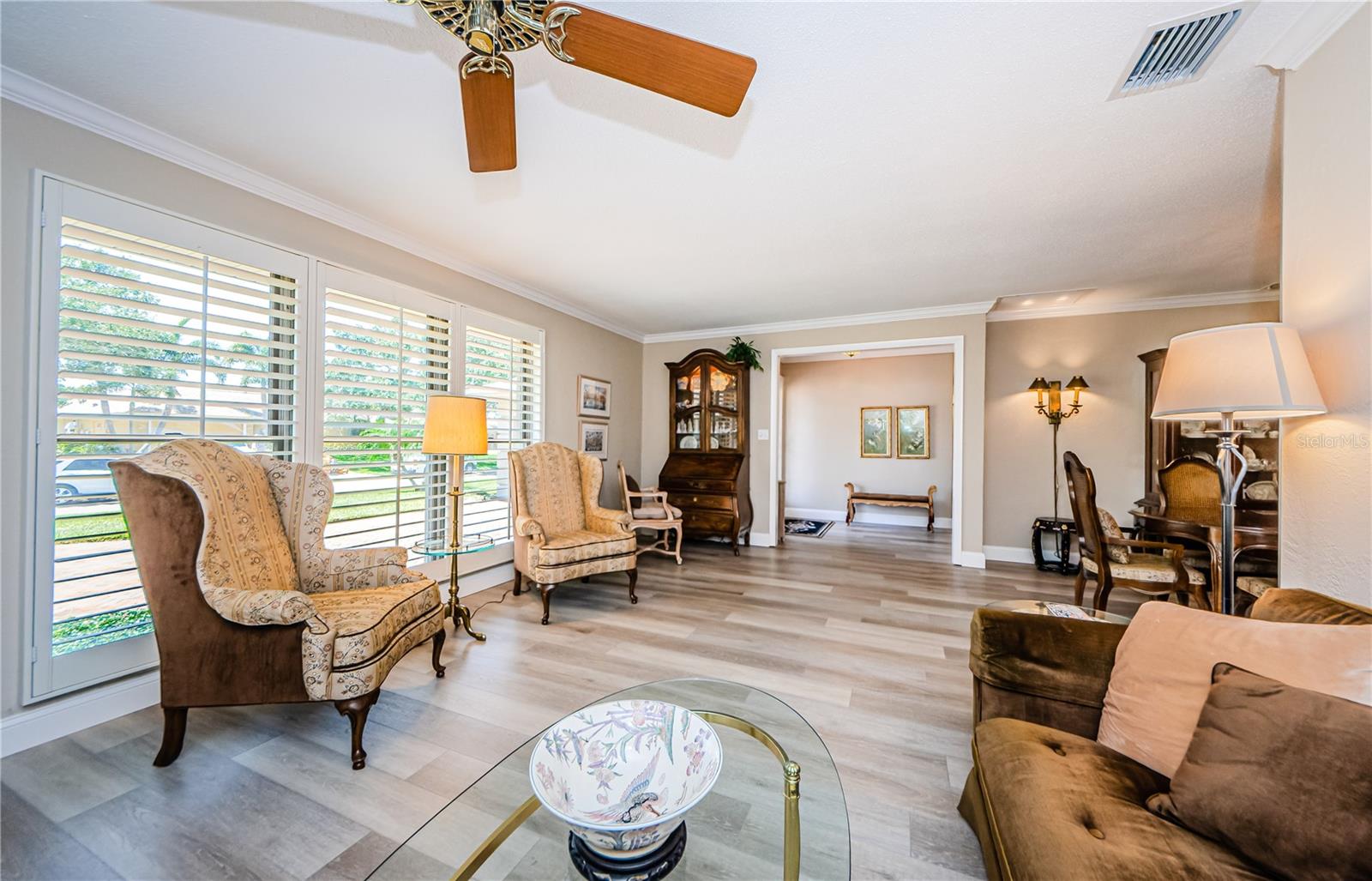 Formal living room off foyer