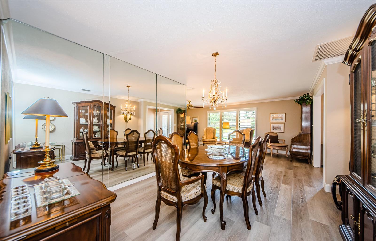 Formal dining room adjacent to the living room.