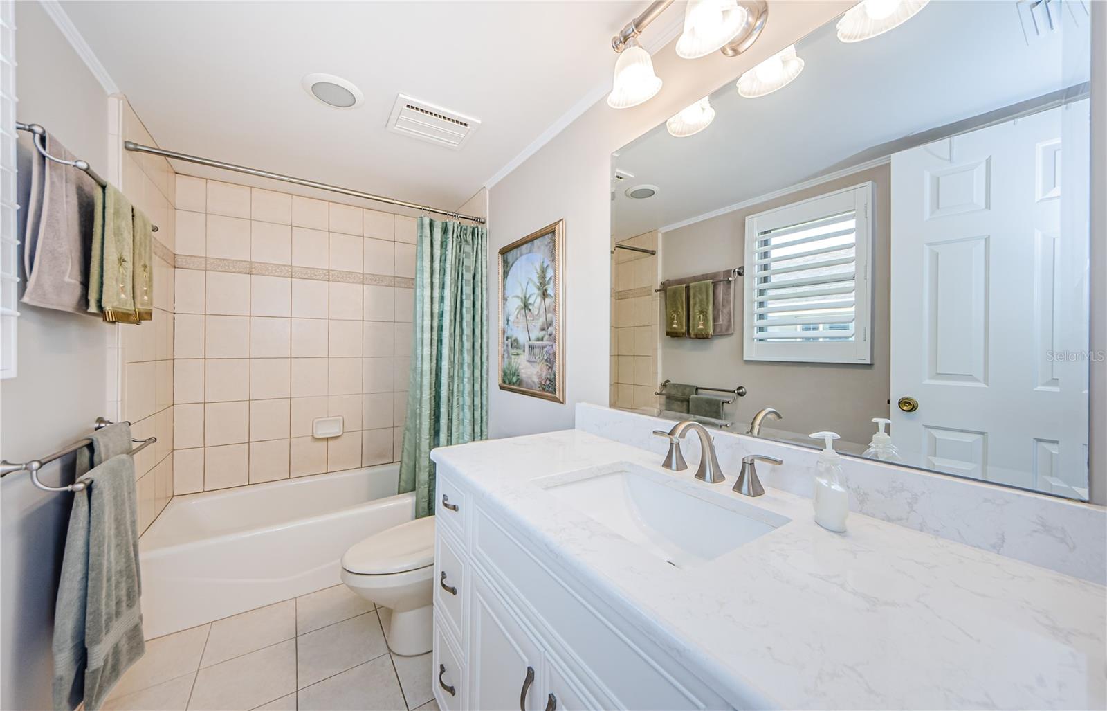 Another master bedroom view... with tub shower and Cambria Quartz
