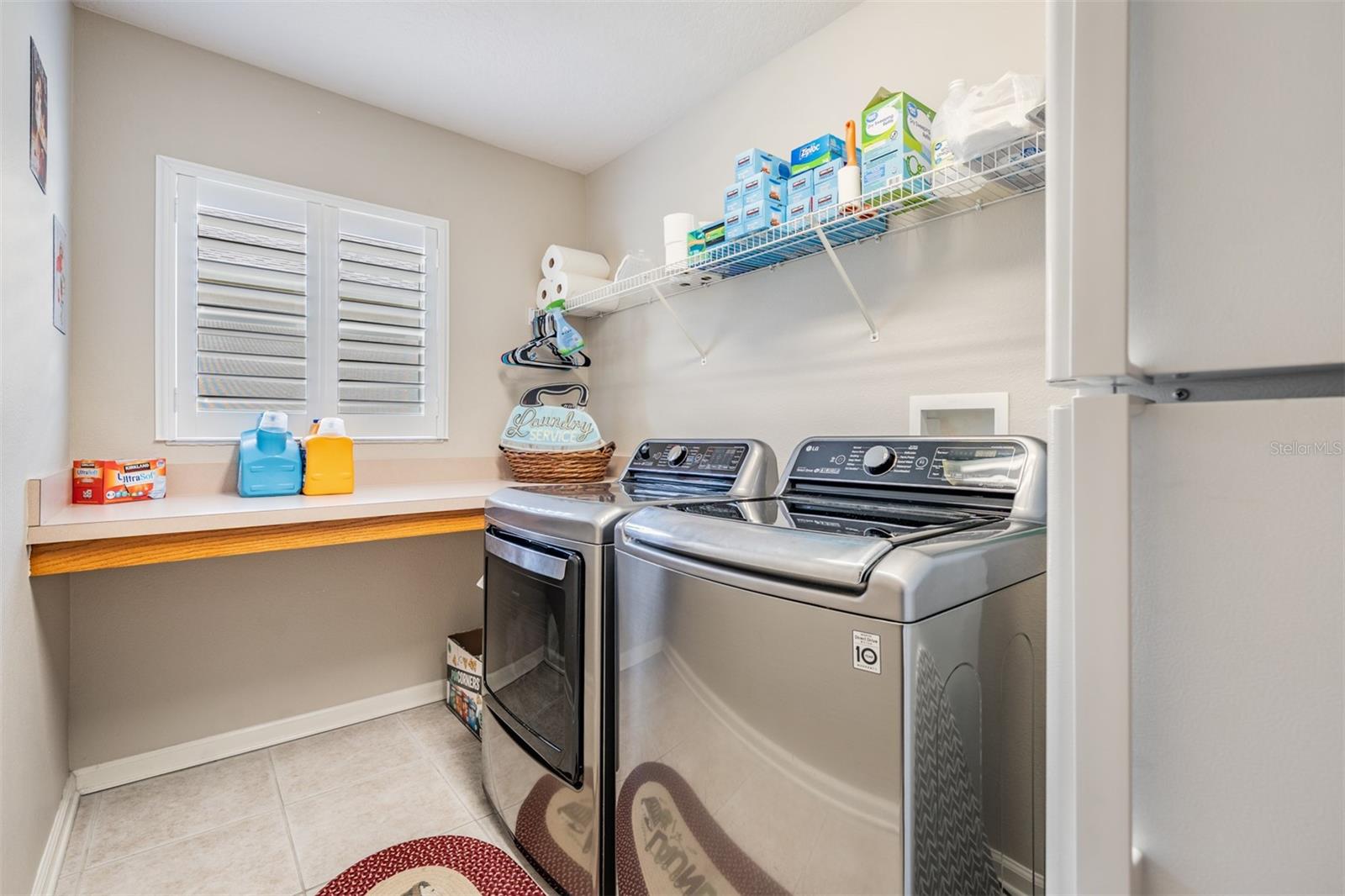 Spacious laundry room