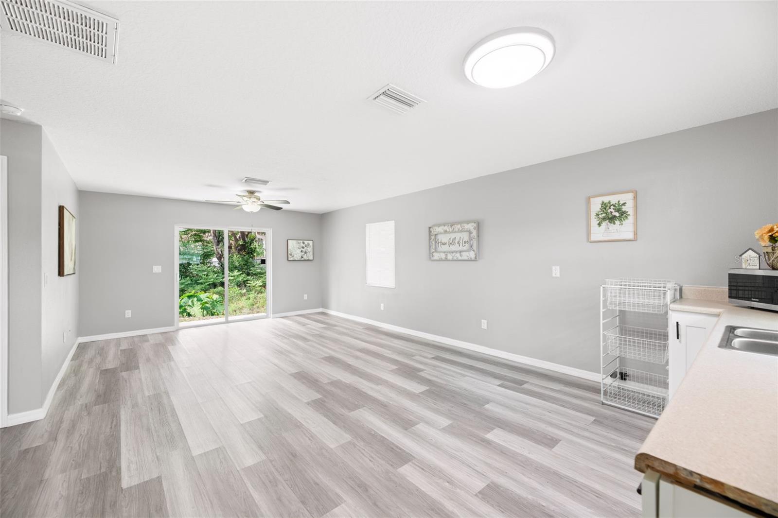 Living Room - Dining Room- Office space