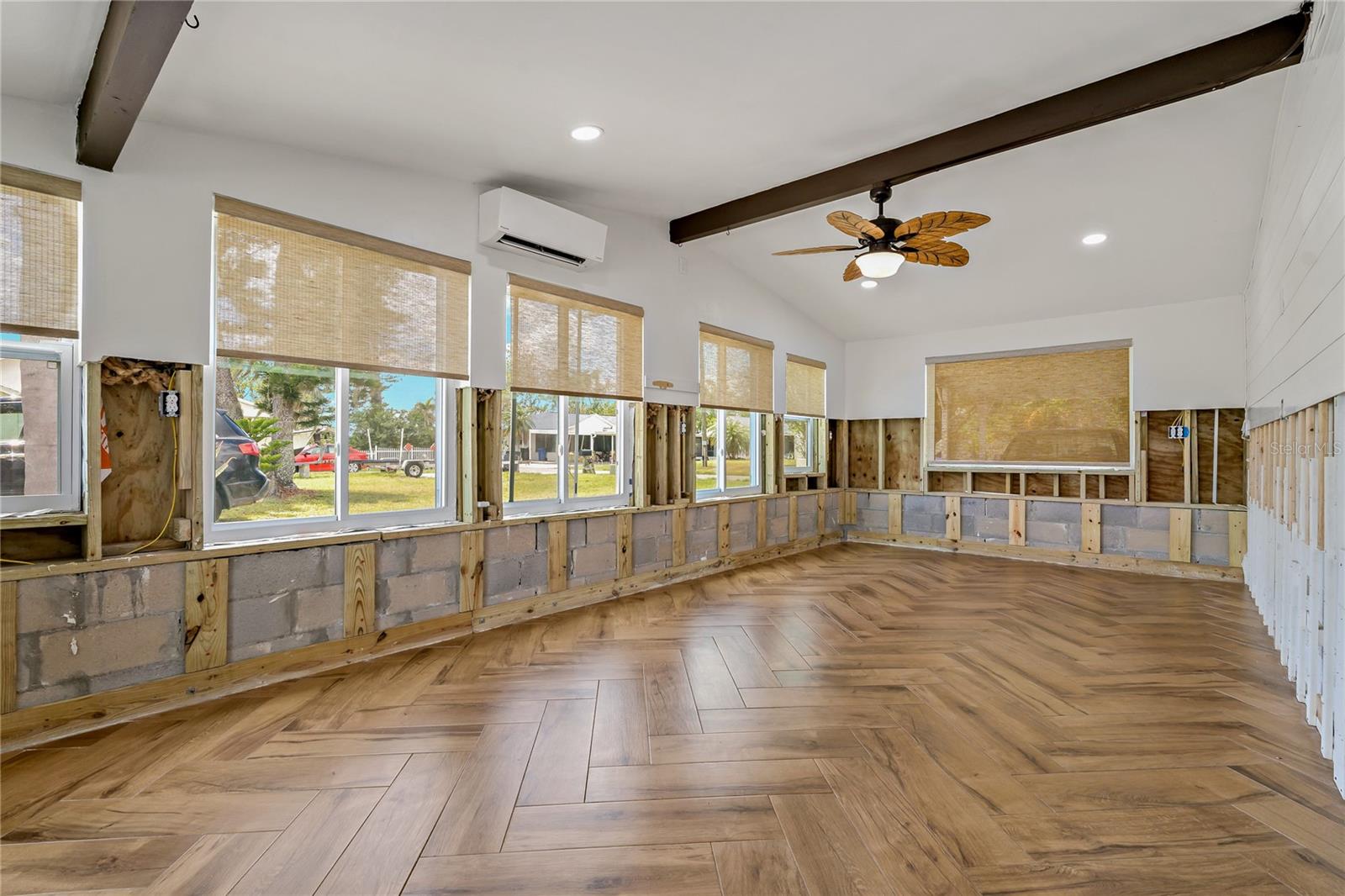 Florida Room with tile floor