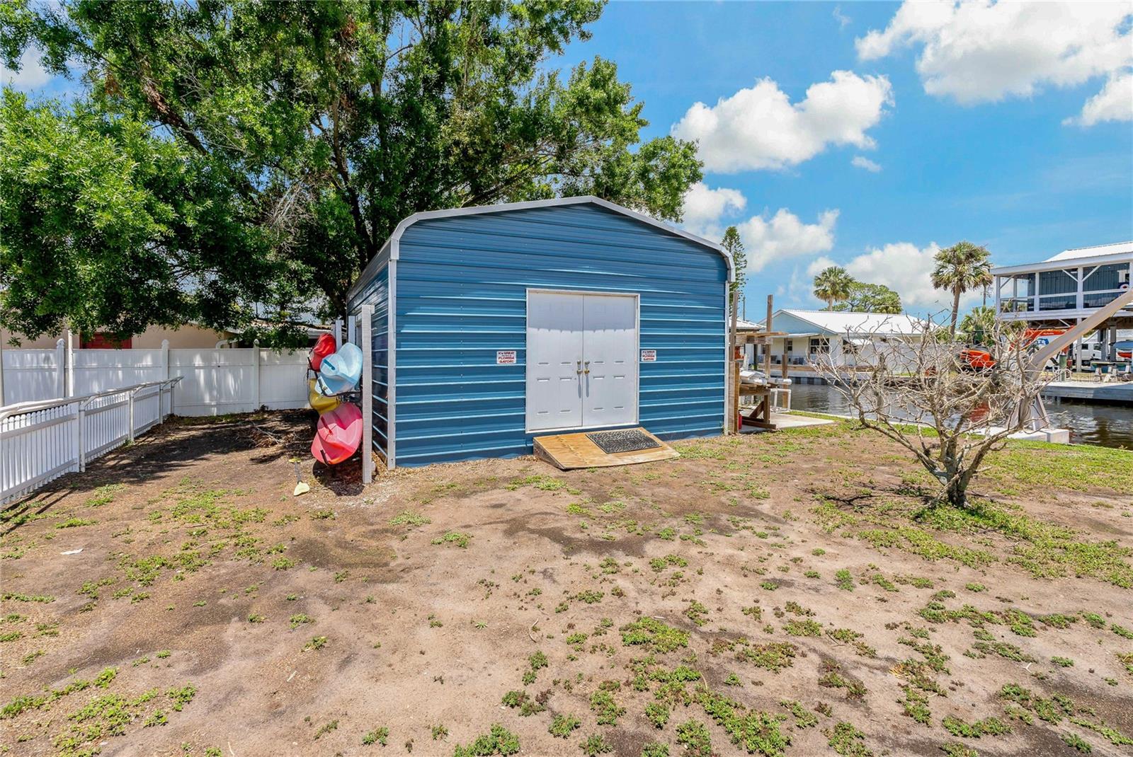 20'x18' Metal Shed with Loft and Electric