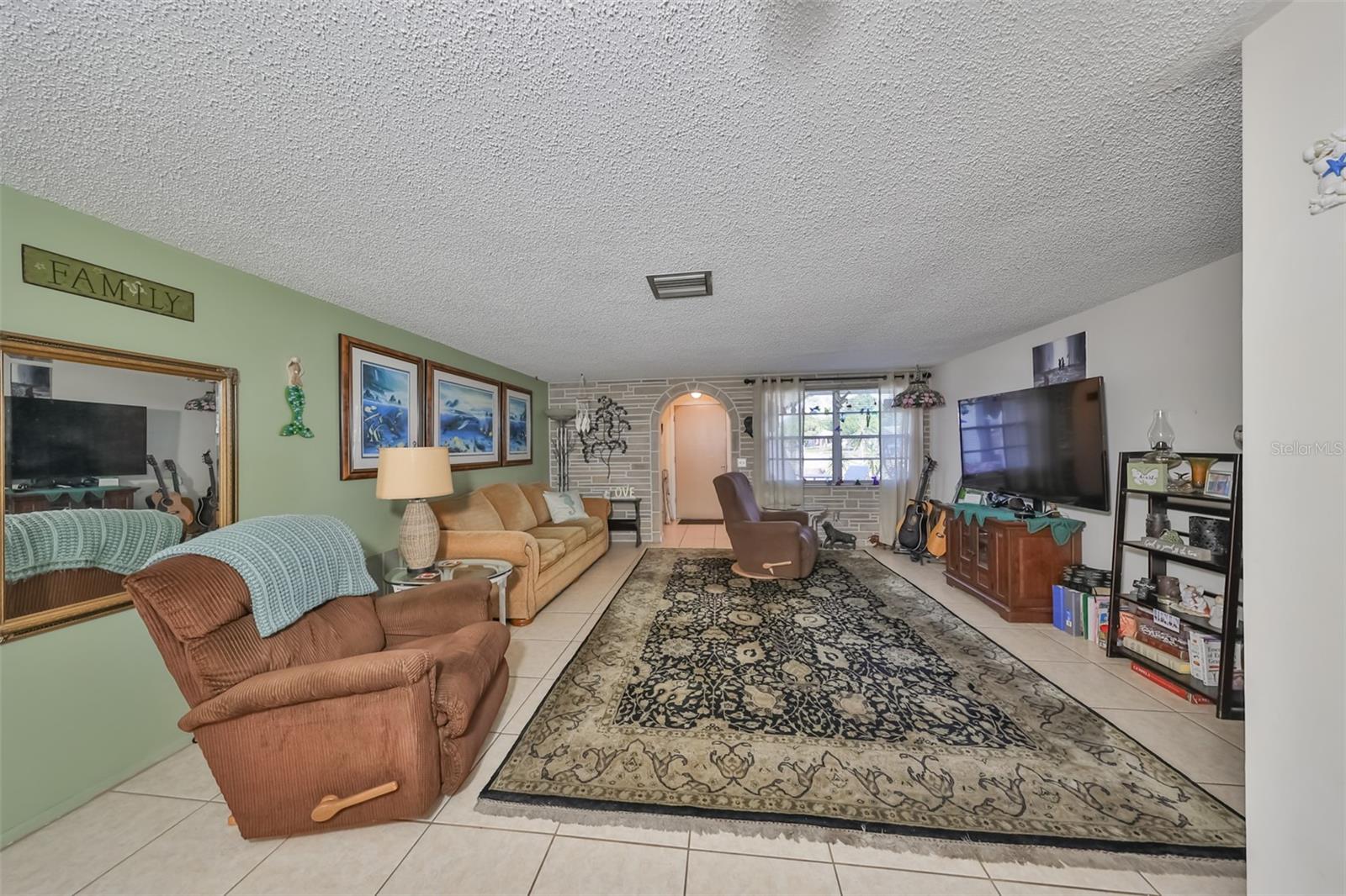kitchen view of living room