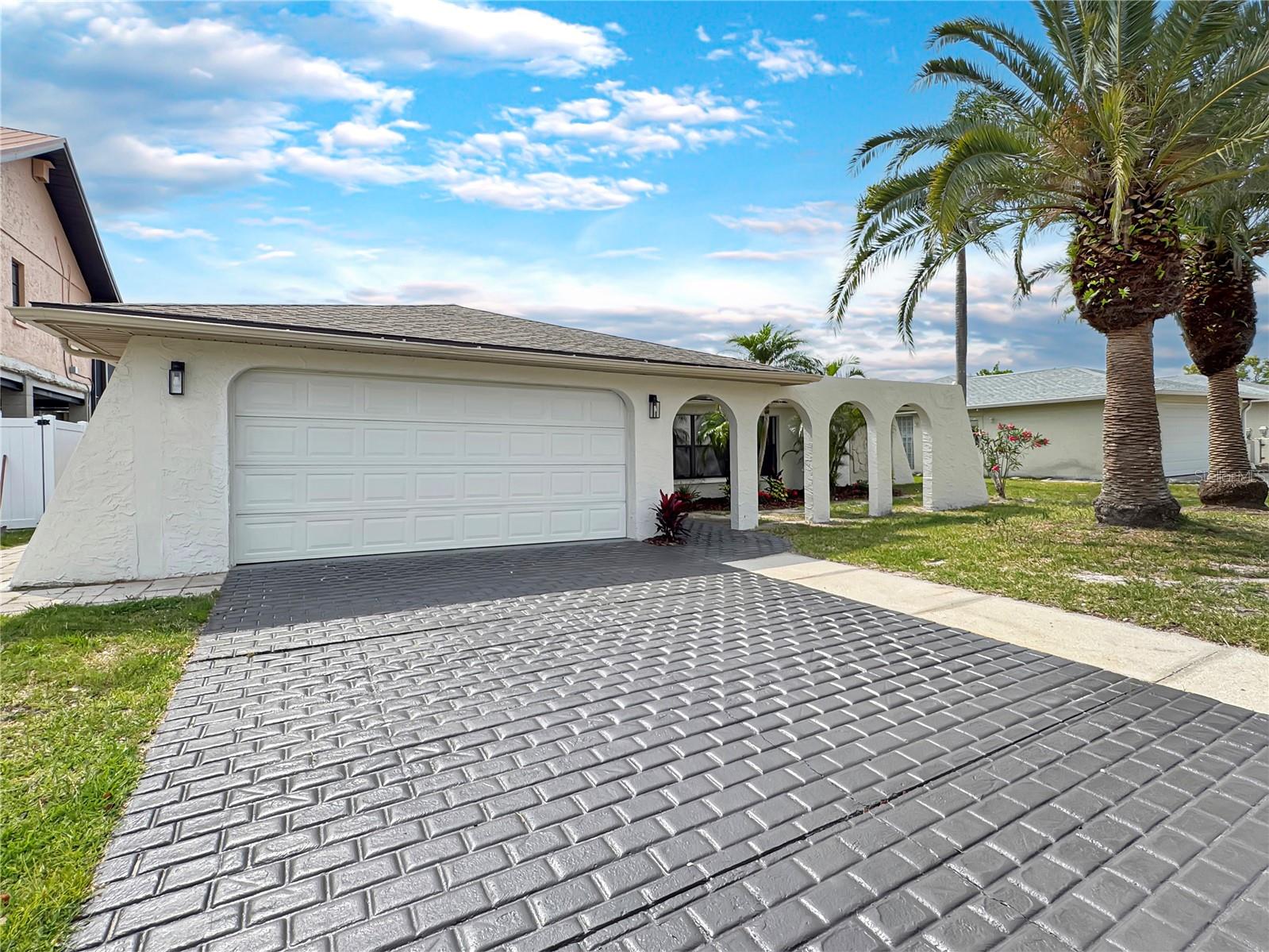 Driveway & Garage Door View